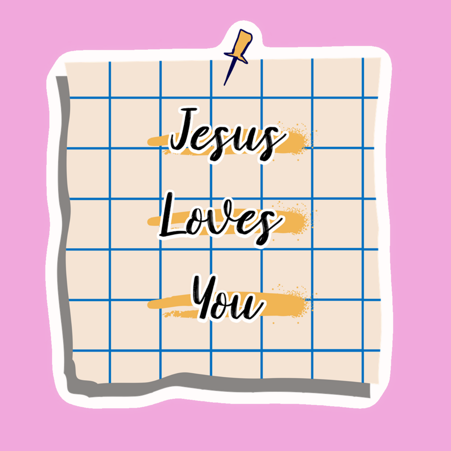 Jesus Loves You - Christian Sticker